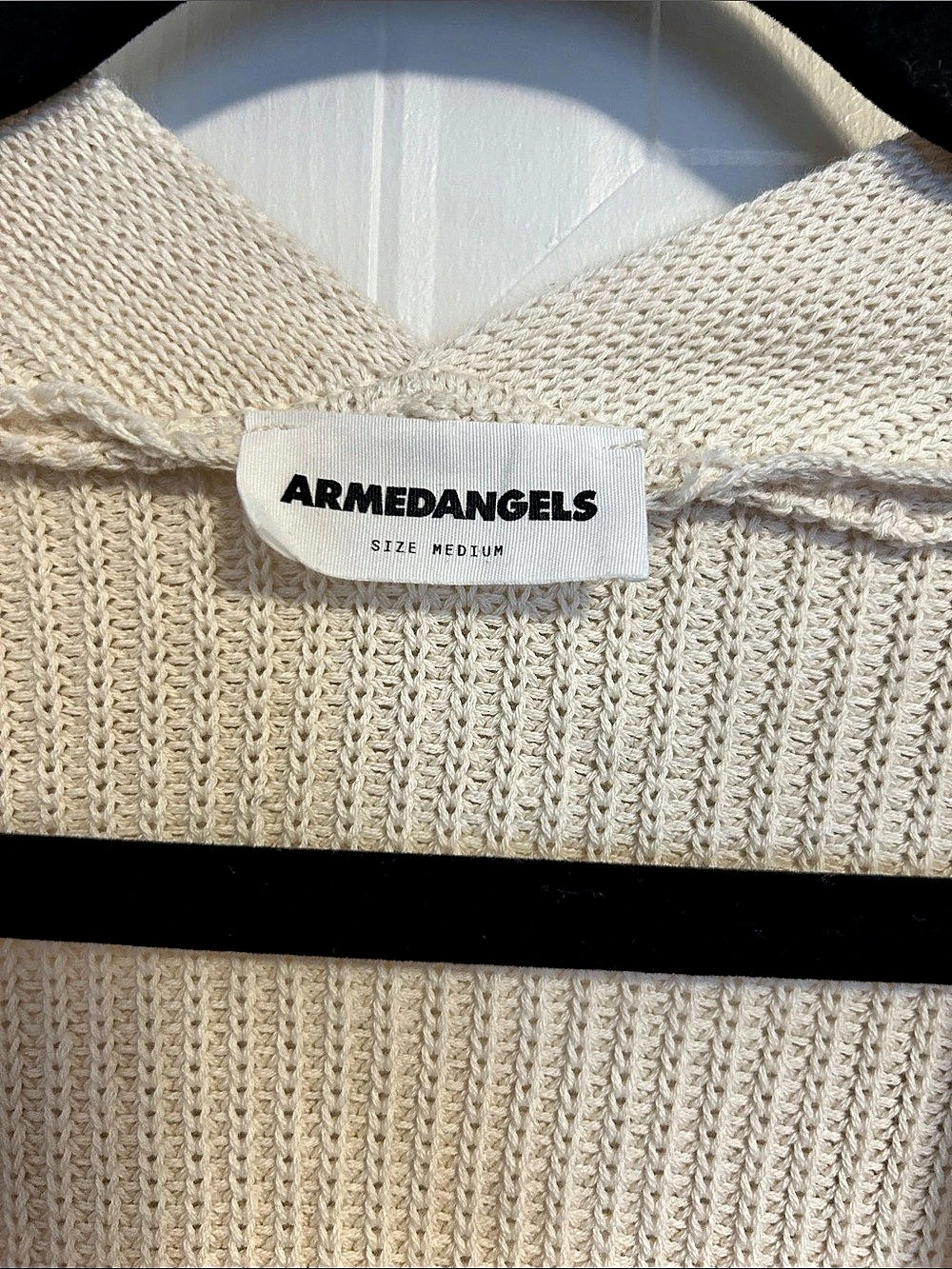 Armedangels Vildanaa Soft Cardigan Cream Medium - Picture 3 of 4